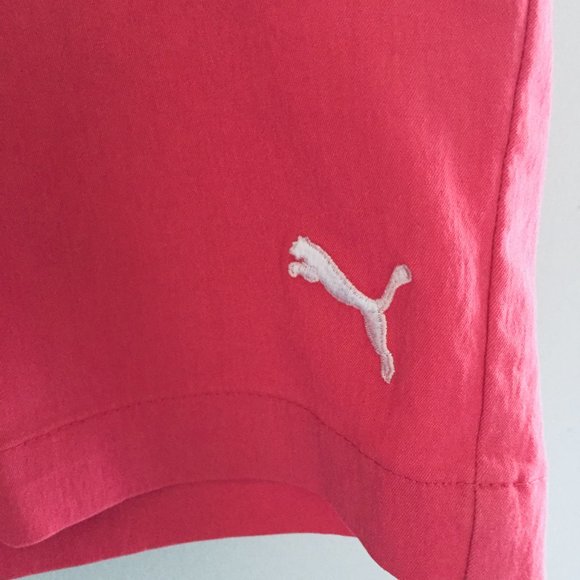 Puma Logo Pink Bermuda Golf Shorts Size Medium - Picture 3 of 5